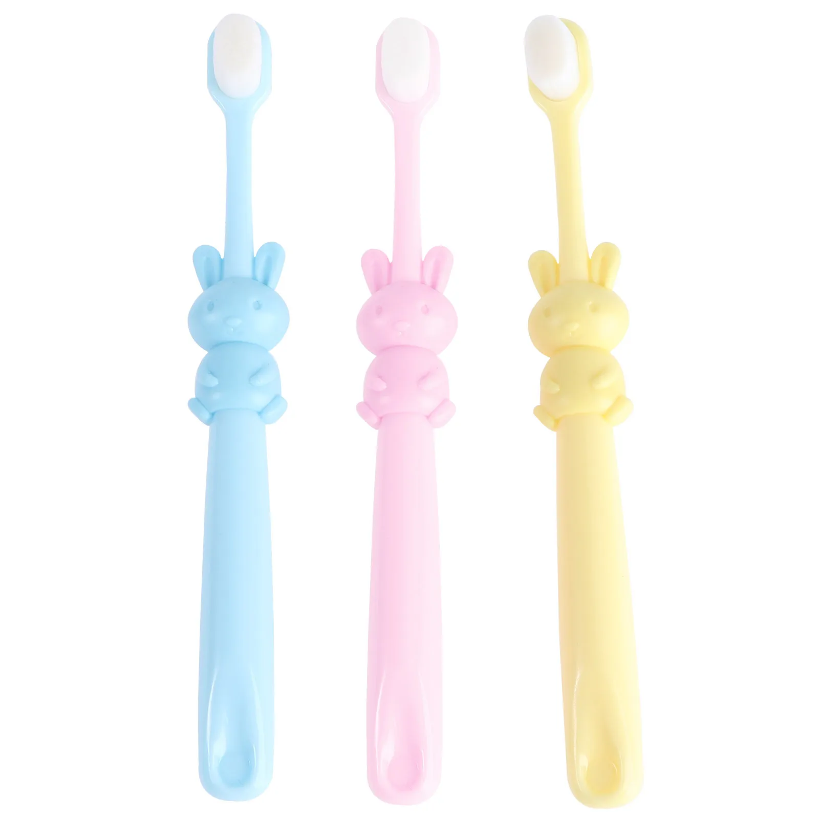 

3Pcs Small Head Kids Toothbrush Soft Bristle Manual Baby Toothbrush for Thorough Cleaning Easy to Hold Ergonomic Design Oral