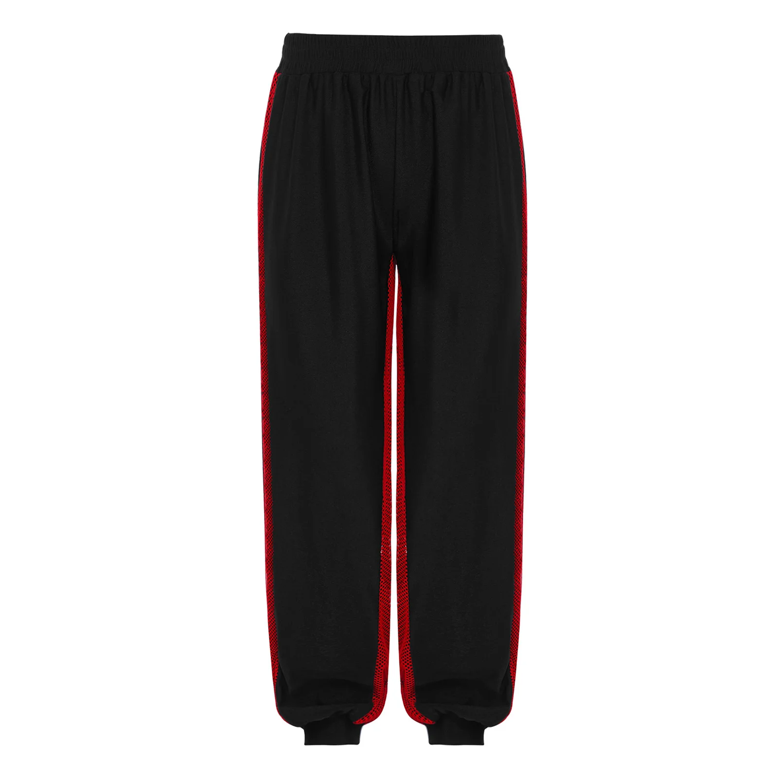 

Детские металлизированные расклешенные брюки для девочек с перекрестным поясом и оборками, брюки-клеш для танцев, дискотек, выступлений на сцене