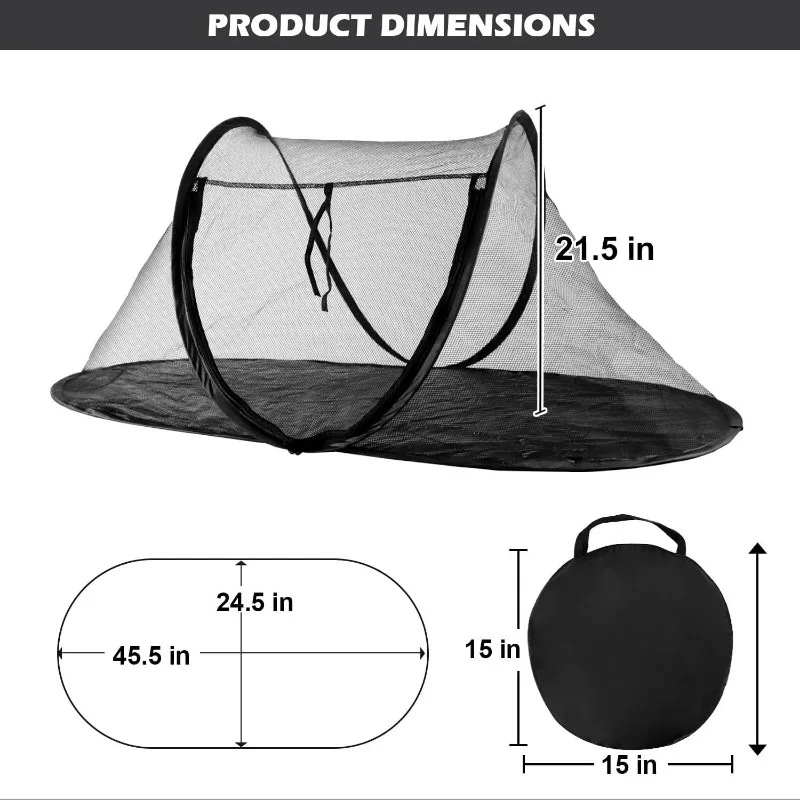 Portátil Folding Pet Tent, Tenda dobrável ao ar livre, Playhouse exterior, Cerca do cão, Camping, pequeno, Gato