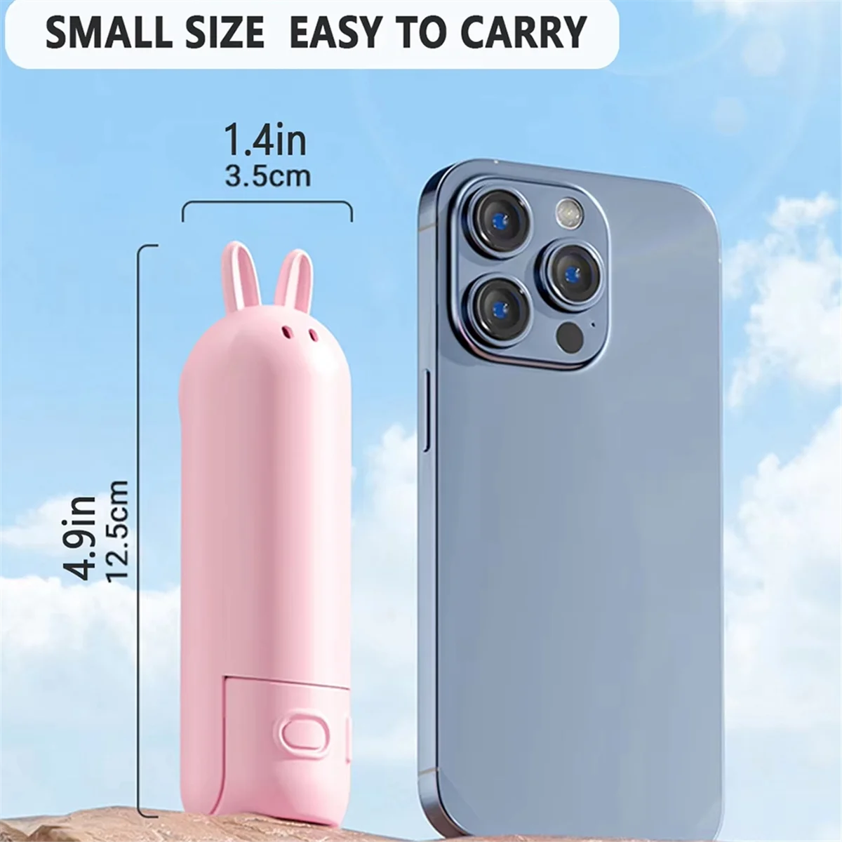 مروحة محمولة قابلة لإعادة الشحن، هدية مروحة صغيرة محمولة على سطح المكتب، يمكن وضعها على مروحة صغيرة محمولة باليد