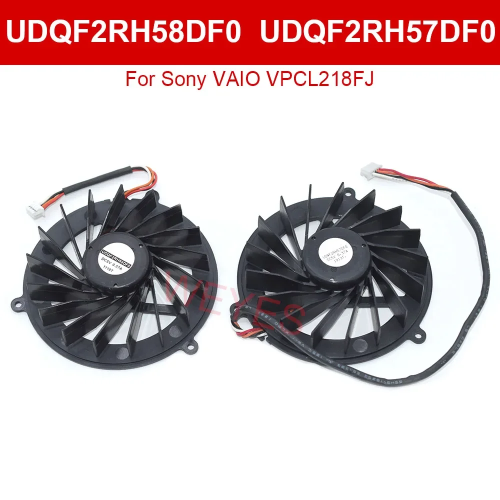 For SONY VAIO VPCL218FJ New DC5V CPU Cooling Fan UDQF2RH57DF0 UDQF2RH58DF0 0.37A 4Pins Cooler