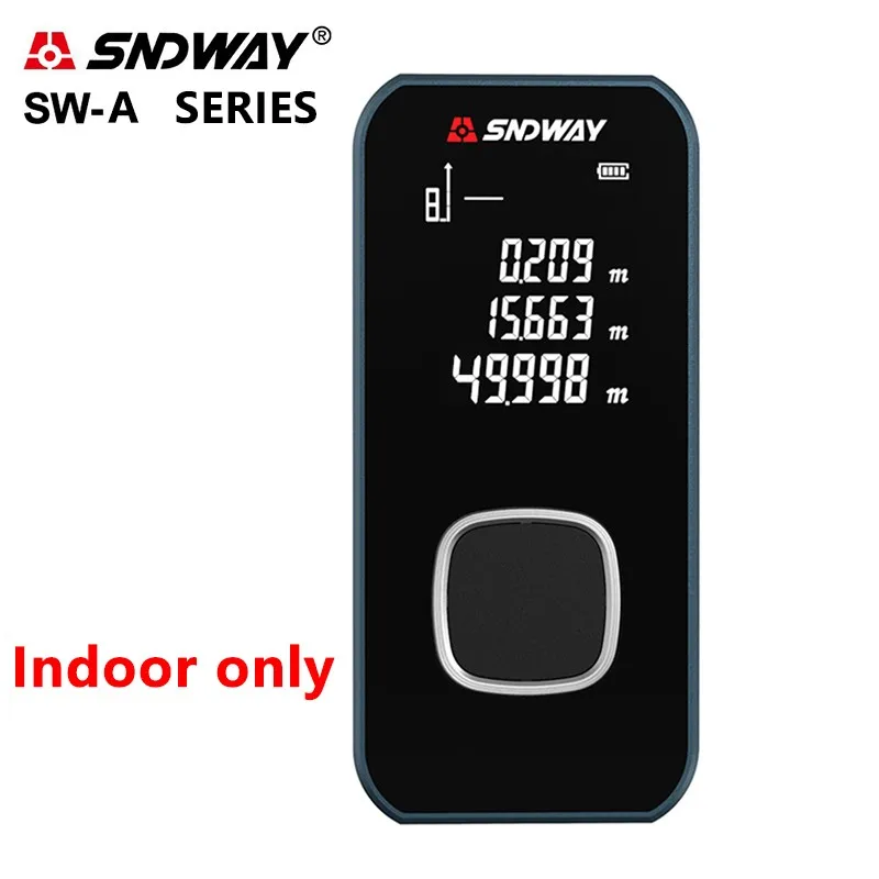 SNDWAY Laser Distance Meter 40M 60M 80M 100M 120M Rangefinder Laser Tape Range Finder Build Measure Device Ruler Test Tool