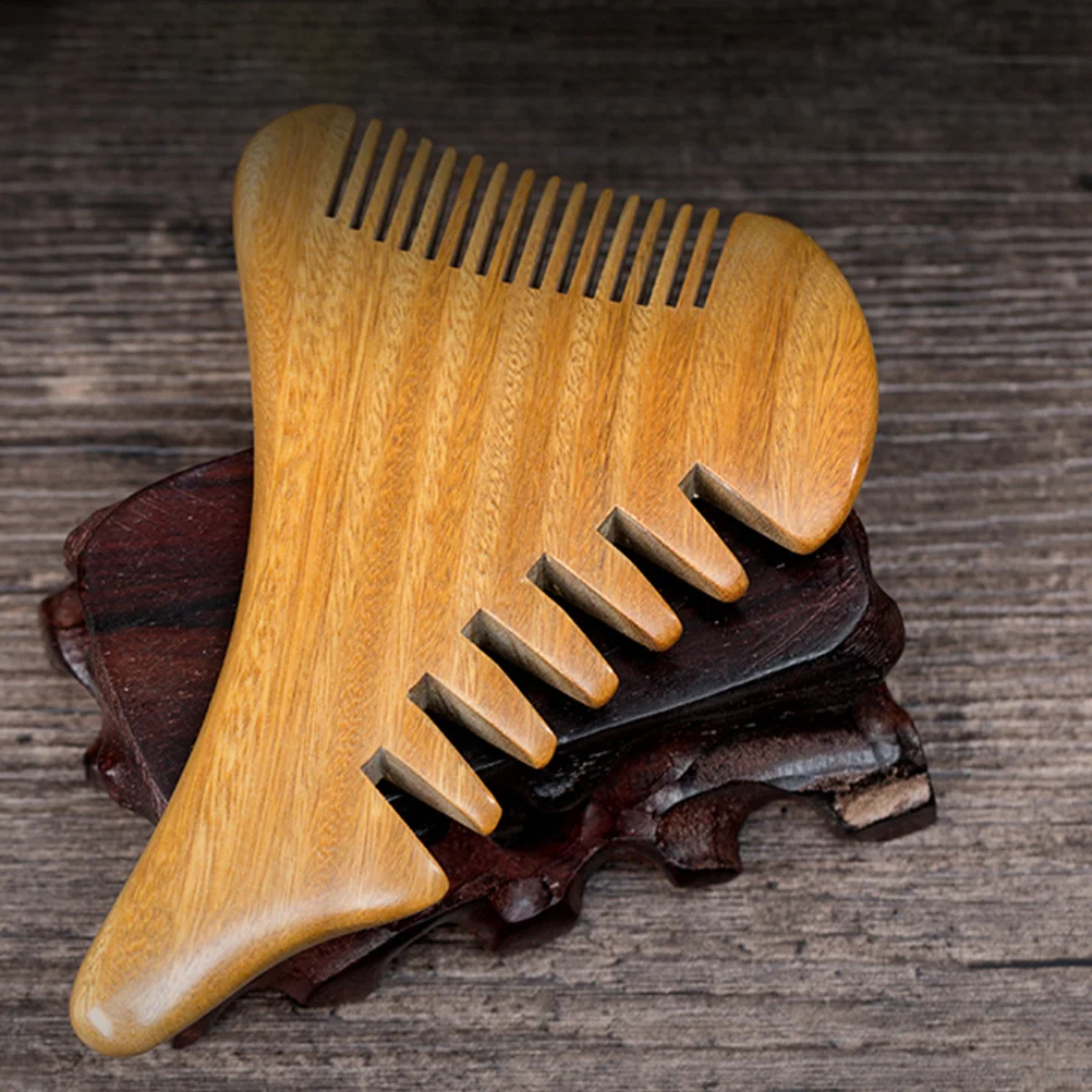 

Wooden Comb for Women Men Wide Tooth Detangler Comb for Curly Straight Hair Portable Scalp Massage Tool No Static
