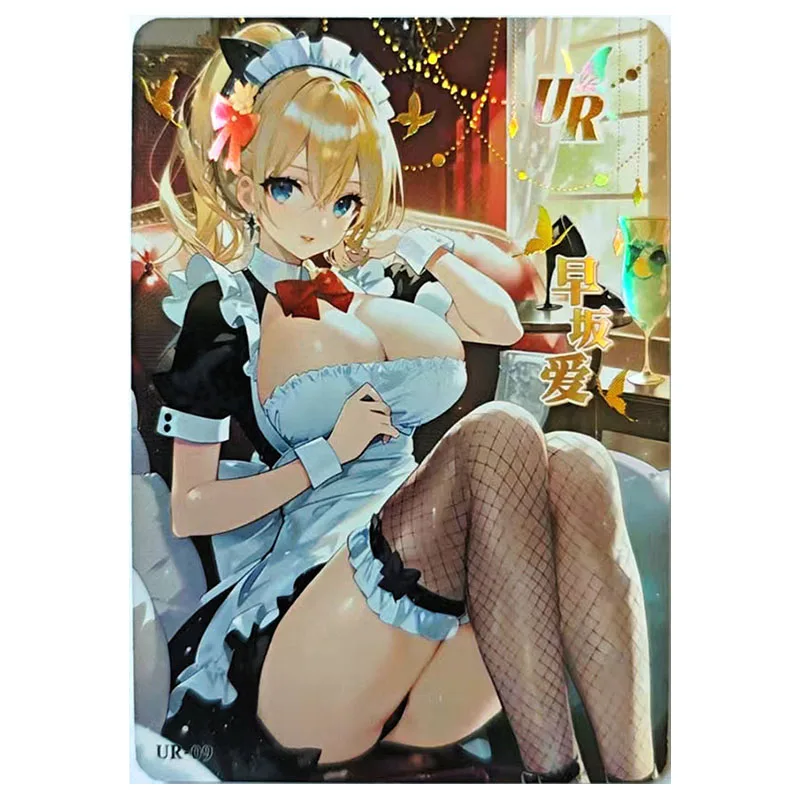 Anime Godin Verhaal Zeldzame UR Collectible Card Ram Raiden Shogun Rem Hancock Yor Forger Hayasaka Ai Speelgoed voor jongens Verjaardagscadeau