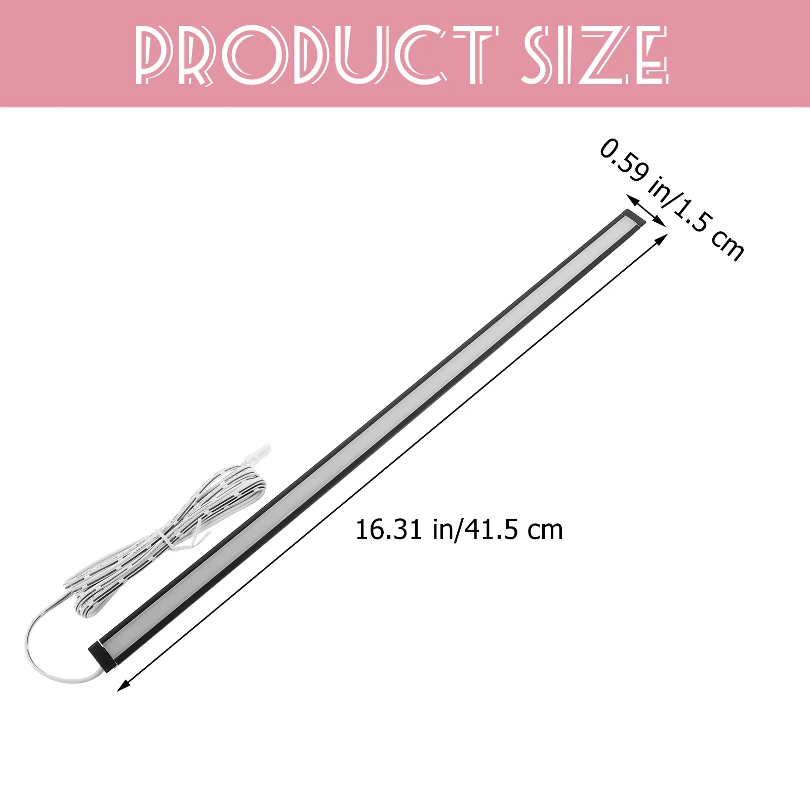 2 قطعة LED إضاءة تحت الخزانة قابلة للشحن جبل مخفي لخزانة الملابس الطابق السفلي المرآب تأثير إضاءة ممتاز #2