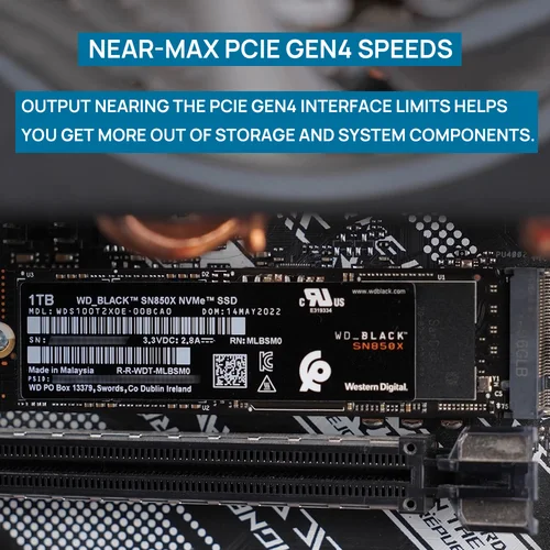 Imagen 2 del producto Western Digital SN850X 1TB 2TB 4TB WD_BLACK M.2 2280 NVMe PCIe Gen 4.0x4 SSD Unidades de estado sólido para computadora portátil para juegos PS5