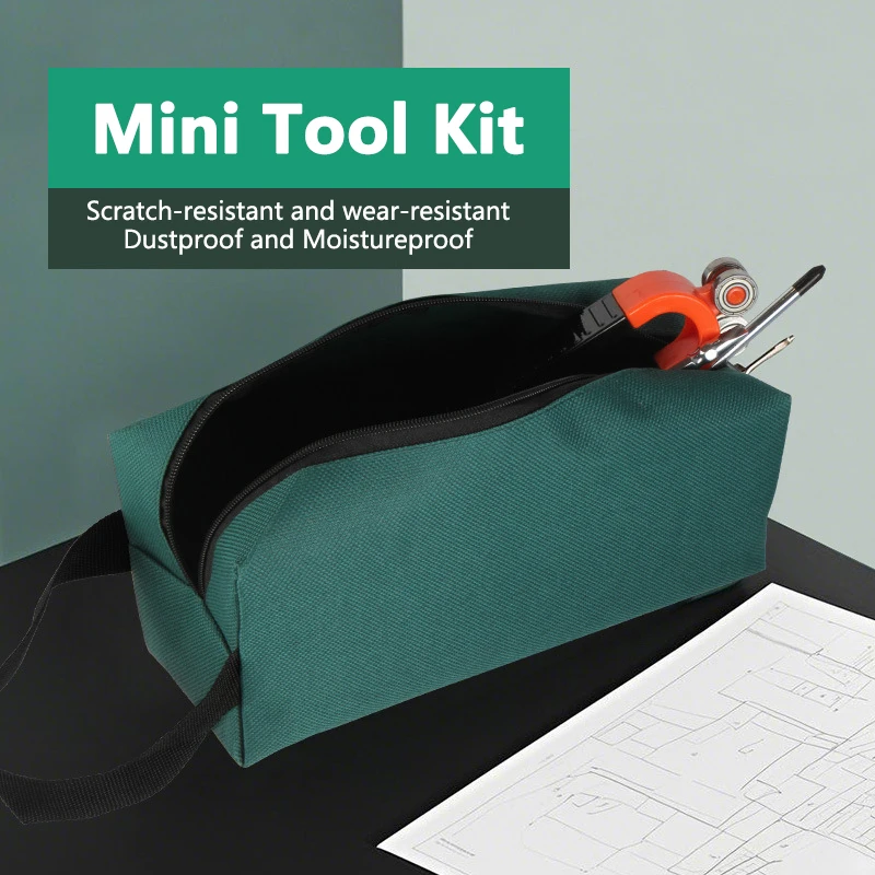 

Hardware Tool Kit Storage Bag Handheld Thickened Parts Bag Multifunctional Canvas Repair Bag Electrician Waterproof
