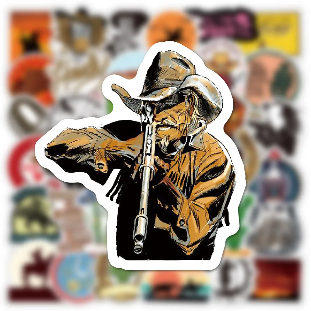 

10/30/50Pcs Wild Western Cowboy Graffiti Decorative Stickers DIY Guitar Phone Laptop Water Cup Skateboard Waterproof Stickers
