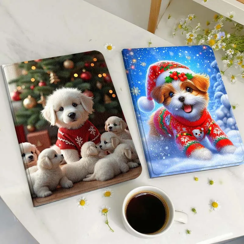 

hristmas Puppy Sweater Tablet Case For Samsung Galaxy Tab A A7 A8 A9 A11 S6 S11 Lite Plus 10.1 10.4 10.5 Inch 2022 2025