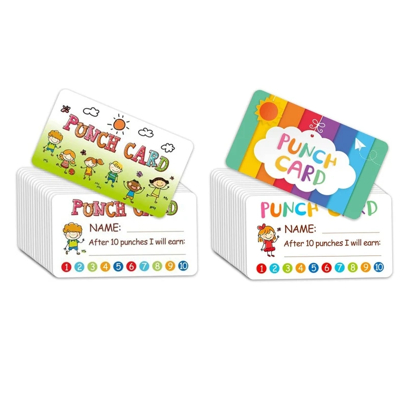 Y1UB Children Reward Card Cards Set of 50 Behavior Incentive Awards for Kids Students Teachers Classroom School Kids Toy