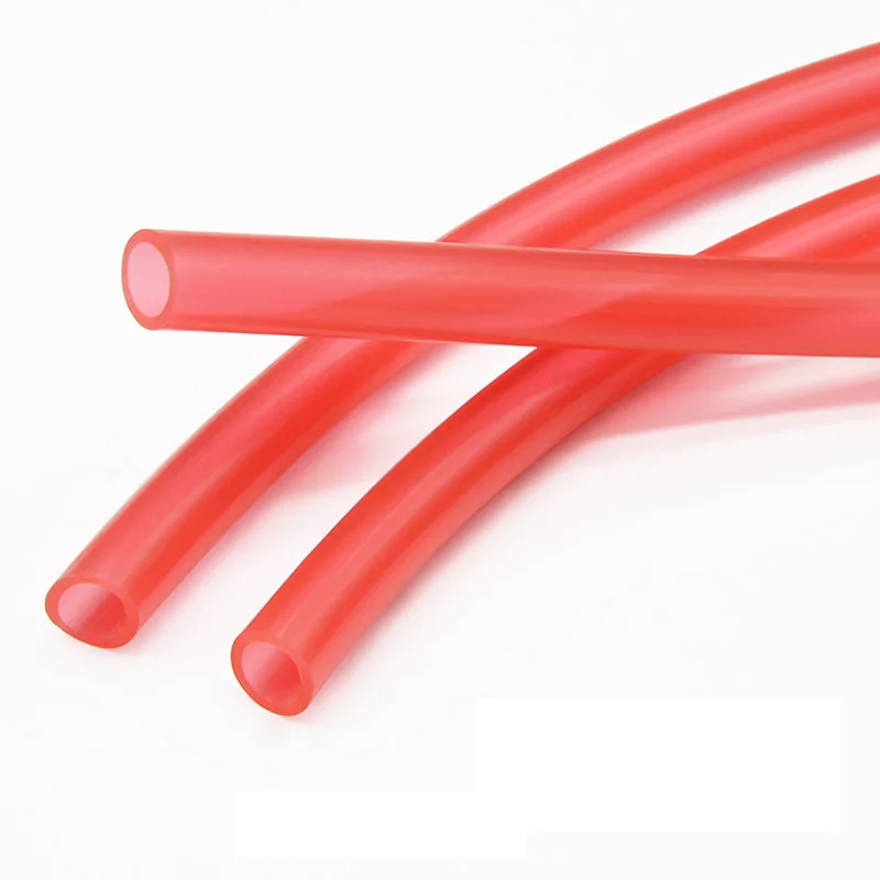 1Meter ID 3 4 5 6 10mm Food Grade Transparent Red Silicone Rubber Tube Hose Tasteless Flexible High Temperature Resistant