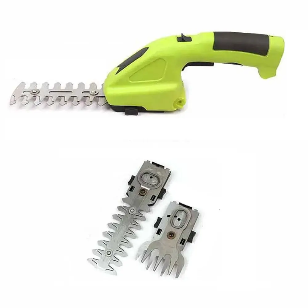 

Grass Shear Cordless Shrubbery Trimmer Lightweight Portable 2 In 1 Handheld Hedge Trimmer Green Rechargeable