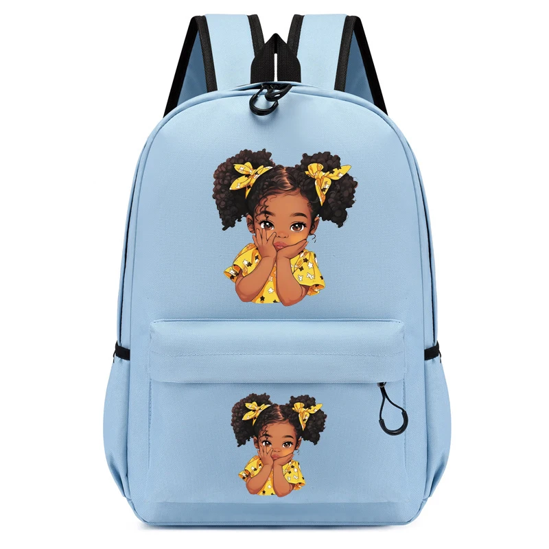 Kinder Rucksack mehrfarbige schwarze Mädchen Rucksack Kindergarten Schult asche Kinder schöne Afro Mädchen Bücher tasche Reise Schule Rucksack