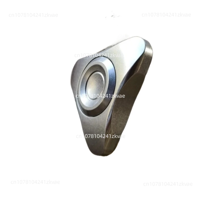 Stainless steel small triangular fidget spinner spiral EDC