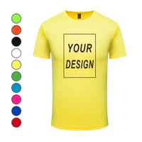 Camiseta de secado rápido con logotipo personalizado, Top deportivo transpirable, bordado, Logo personalizado, camiseta de actividad del equipo, patrón de impresión 2025