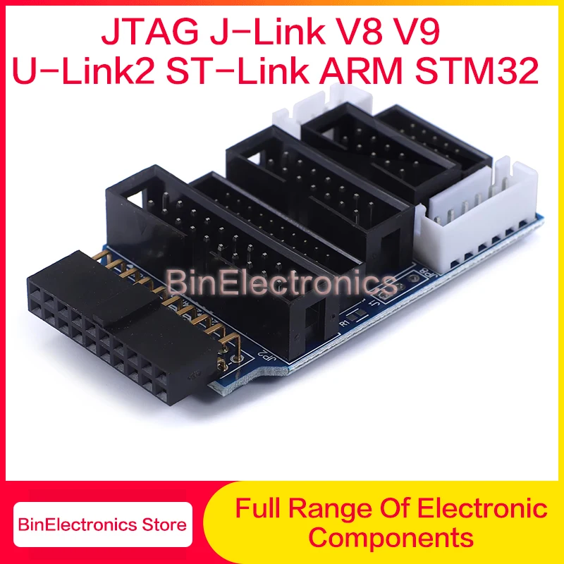1Pcs Multi-function Converter Adapter Board For JTAG J-Link V8 V9 U-Link2 ST-Link ARM STM32