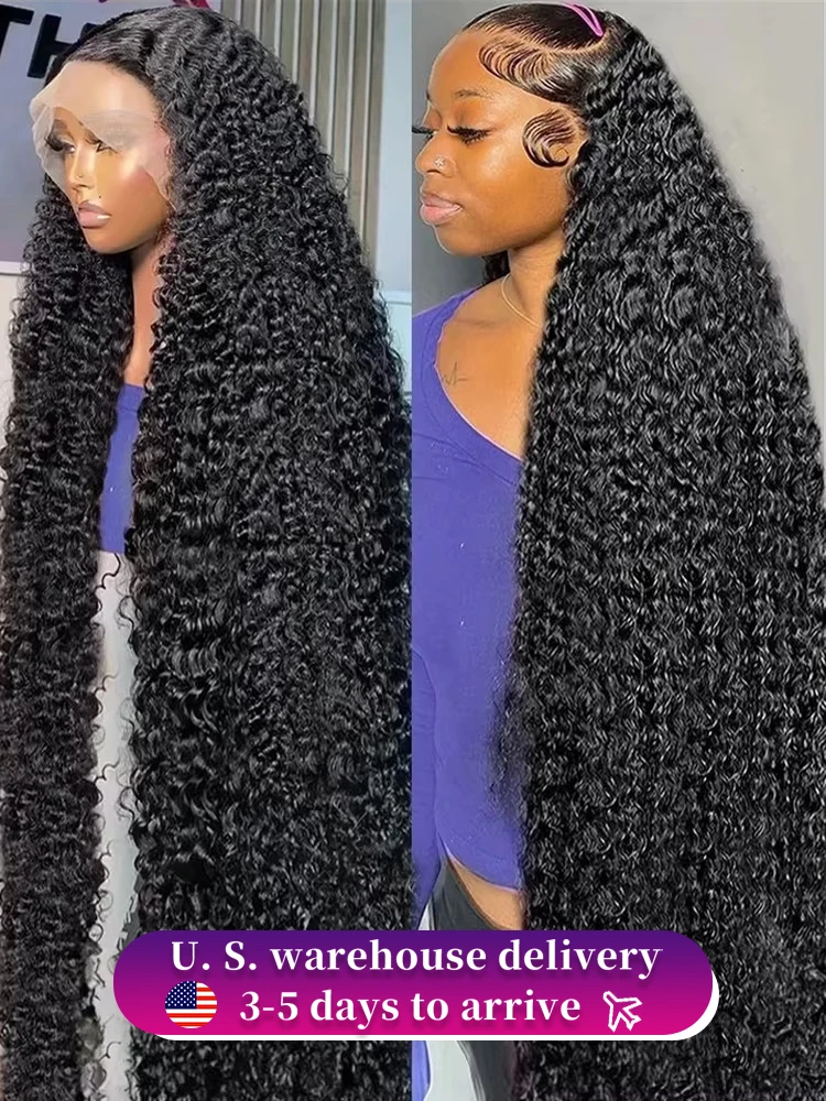 

Transparent HD Lace Front Human Hair Wig 30 40 Inch Deep Wave 13x4 Curly Wigs 13x6 Water Wave Lace Frontal Wig for Black Women