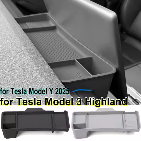 For Tesla Model 3 Highland 2024 Dashboard Storage Tray MY 2025 Silicone Panel Screen Back Organizer Tissue Box Glasses Holder