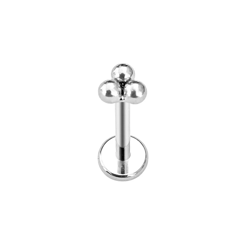 Titanium Flower Heart Star Drop Threadless Piercing
