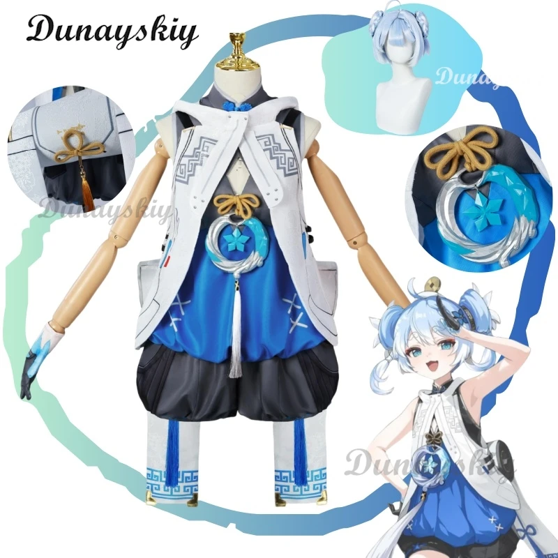 Anime Game Wuthering Waves Cosplay Youhu Cosplay Costume Suits Dress Wig Outfits Dress Uniform Party Role Play Customized