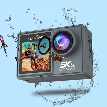 Action Camera 5K 30FP 4K 60FPS Ultra HD WiFi Sports Video Recording Camera Motorcycle Waterproof Pro Bike Helmets Cam