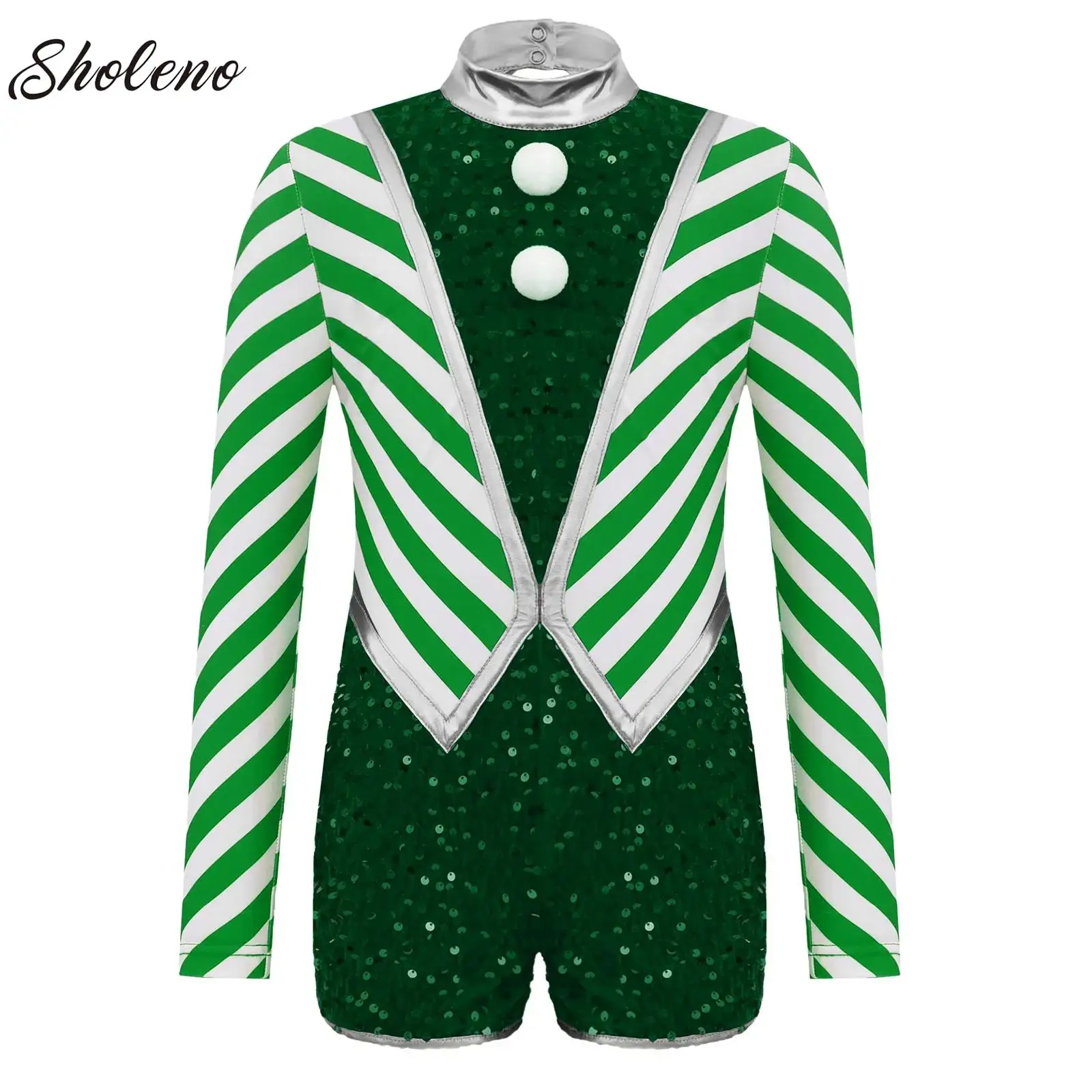 meninas-grandes-macacao-de-natal-elfo-traje-patinacao-artistica-ballet-camisa-danca-ginastica-collant-unitard-santa-cosplay-vestido