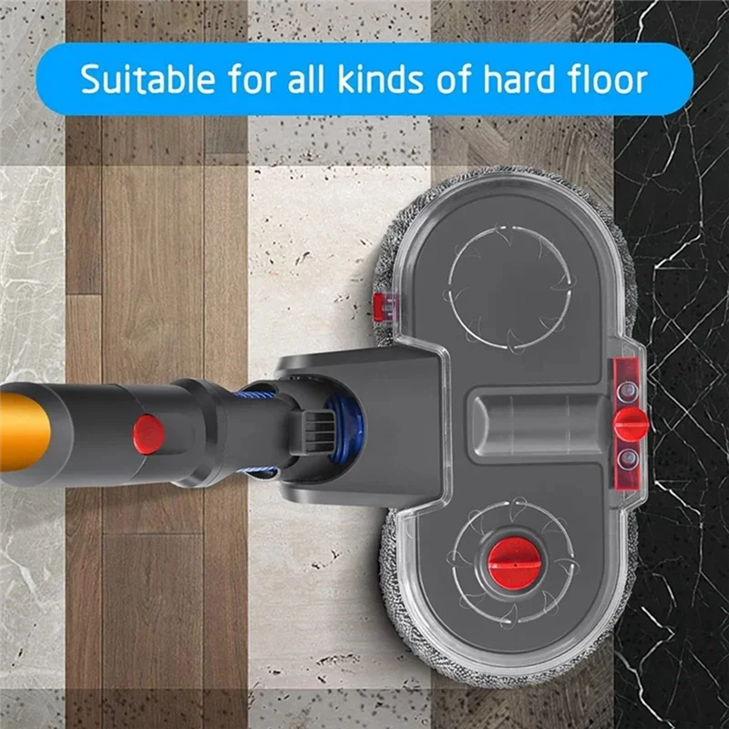

Универсальная электрическая насадка для швабры для пола для Dyson V12 Slim / V10 Slim, насадка для пылесоса с резервуаром для воды, тряпка для чистки