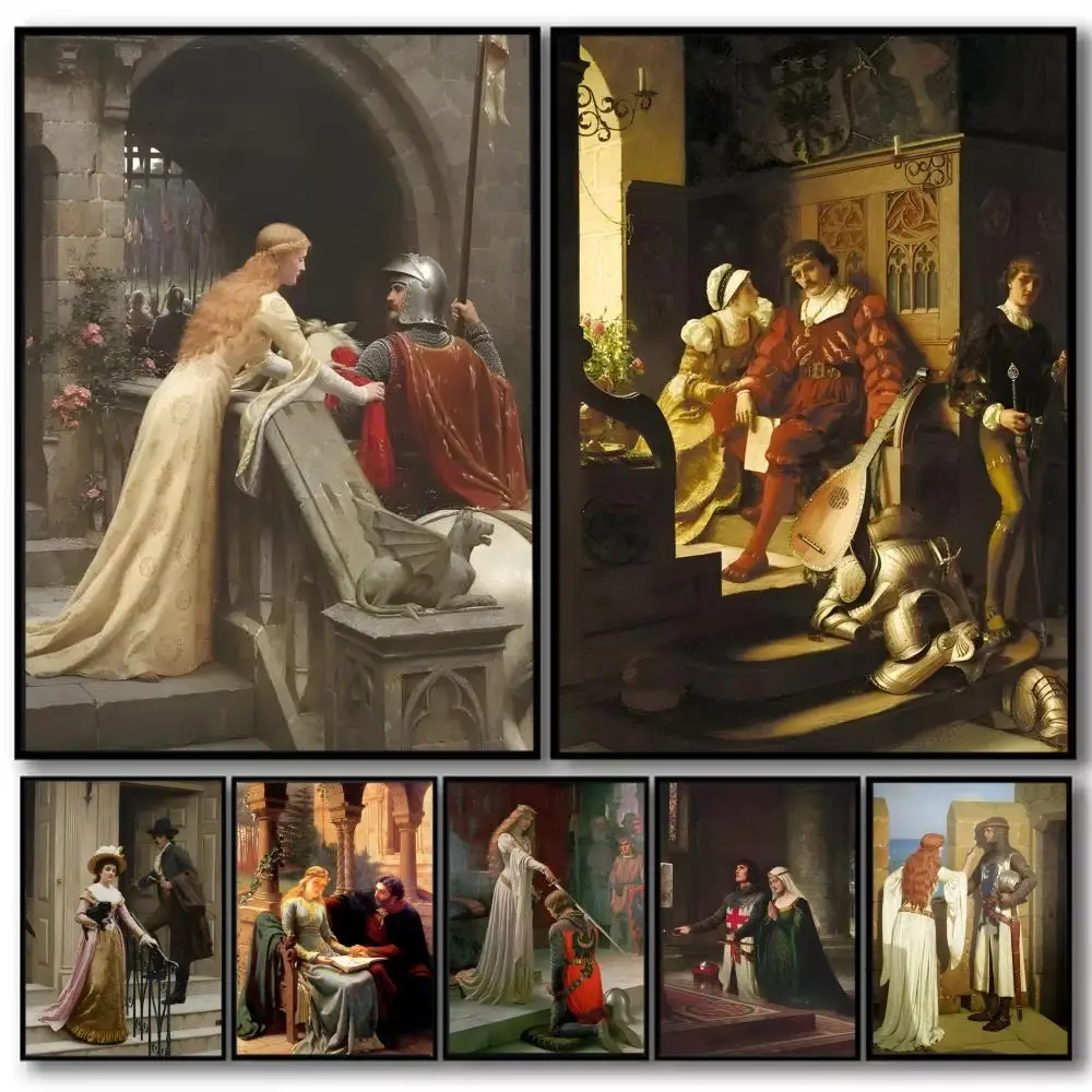 

E-Edmund Blair Art Painting Calligraphy High-Quality Cotton Canvas Poster Wall Art for Living Room Modern Coffee House Decor