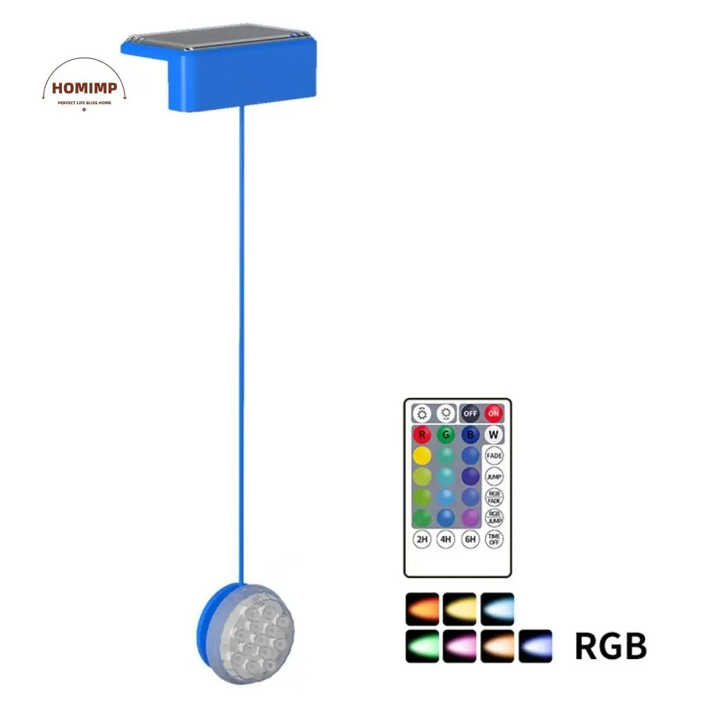 

Светодиодный светильник для солнечного бассейна с дистанционным управлением, цветной таймер RGB, уровни яркости, подводный светильник, 16 цветов, освещение, кабель 96 см