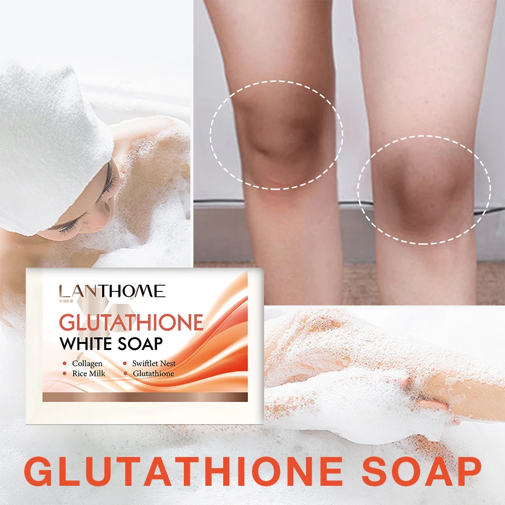 100g Glutathione Cream Soap Lighten Dark Underarm Leg Remove Dead Skin Lightening Brightening Face Glowing Skin Body Hand Soap