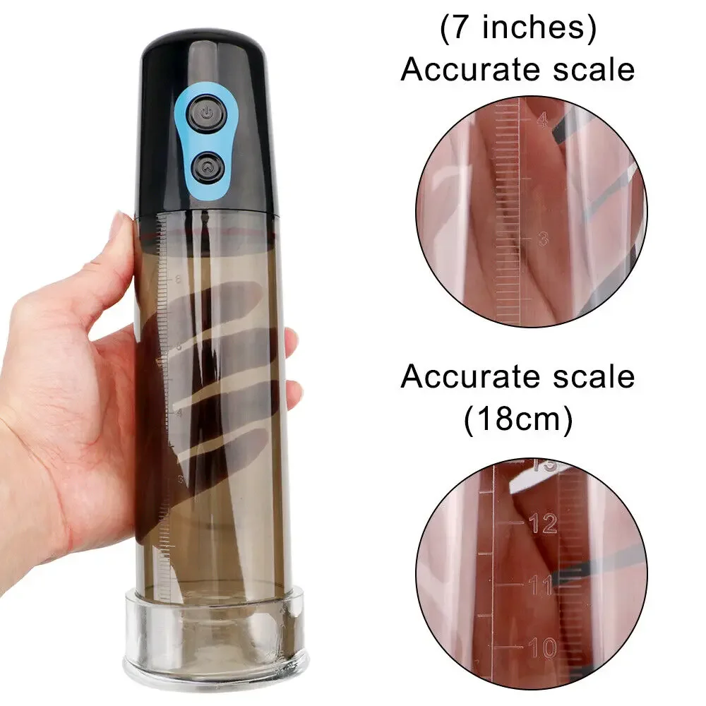 Powerful Electric Penis Vacuum Pump Dick Enlargement Extender Male Masturbator Pump Penile Exercise  Device Pussy Pumps Sex Toy