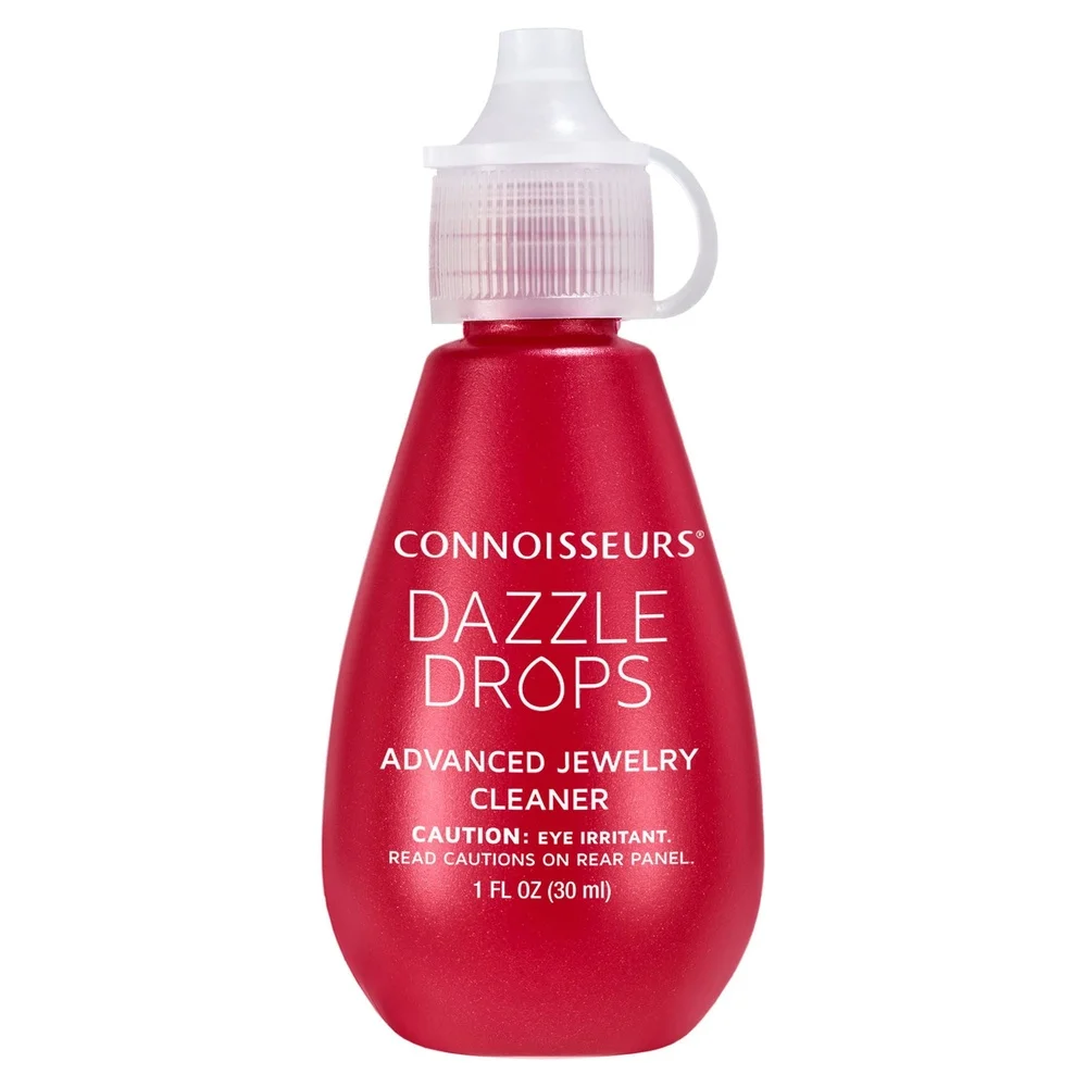 Sonic Jewelry Cleaner Machine with Dazzle Drops Refill Deep Cleaning Gold Platinum Diamonds Safe Efficient Dual Tank System