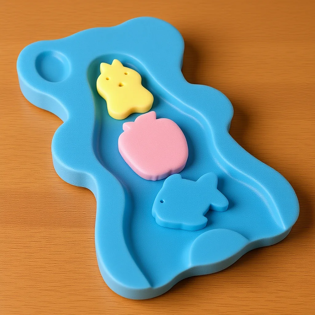 

Infant Bath Cushion with Non Slip Baby Bath Sponge Comfortable Drying Support for Sinks Tub Use Lightweight Storage Friendly