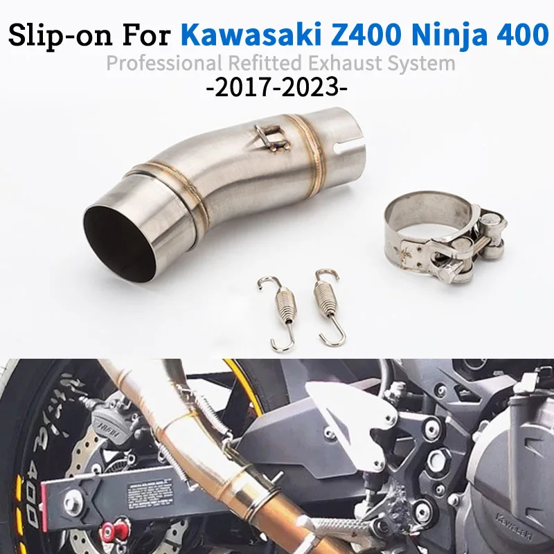 

Выхлопная труба для Kawasaki Ninja 400 Ninja400 EX400 Z400 2017-2023, 51 мм