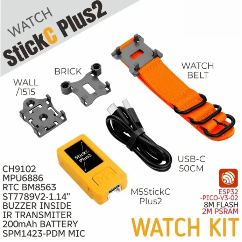 M5Stack-Autocollants en plastique PLUS2