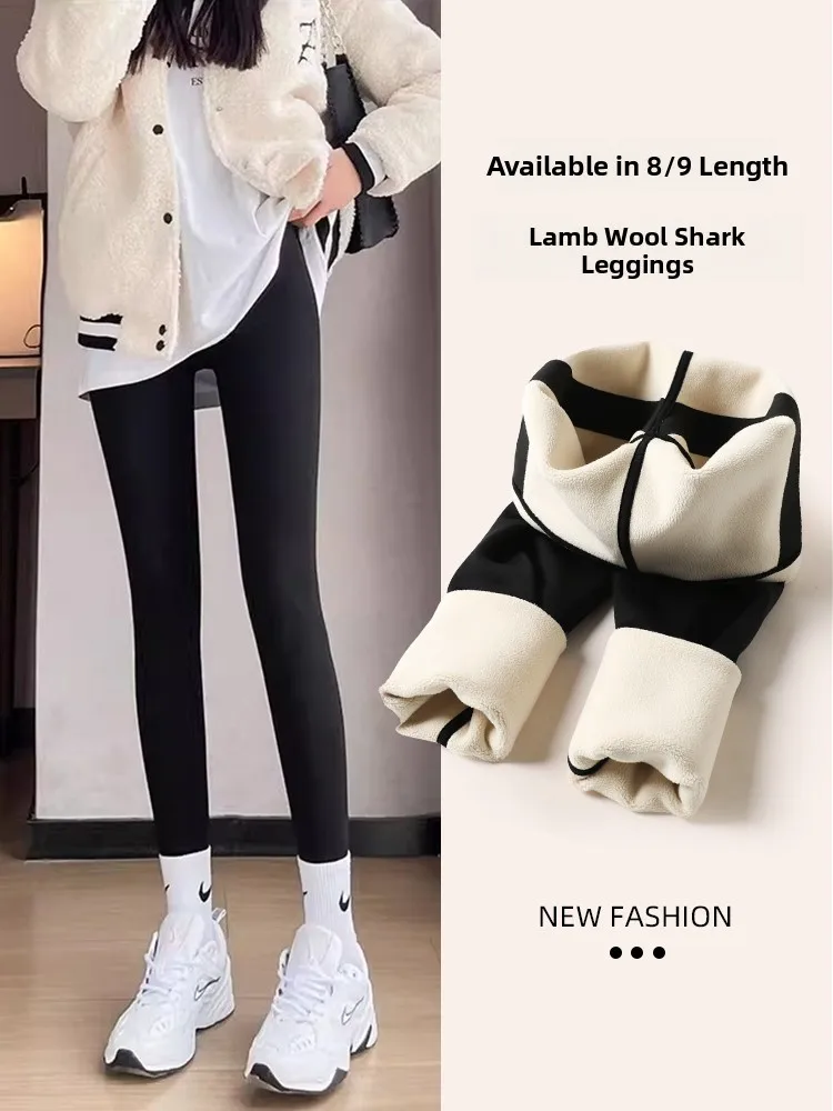 

Утепленные бархатные леггинсы для йоги с высокой талией, узором под кожу, функцией согревания и коррекции фигуры, повседневные, из нейлона и спандекса