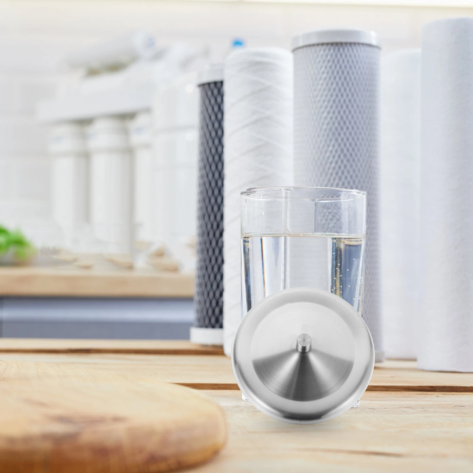

4 Pcs Stainless Steel Lid Mug Hot Cup Lids for Cups Cover Drink Multipurpose Holder Travel