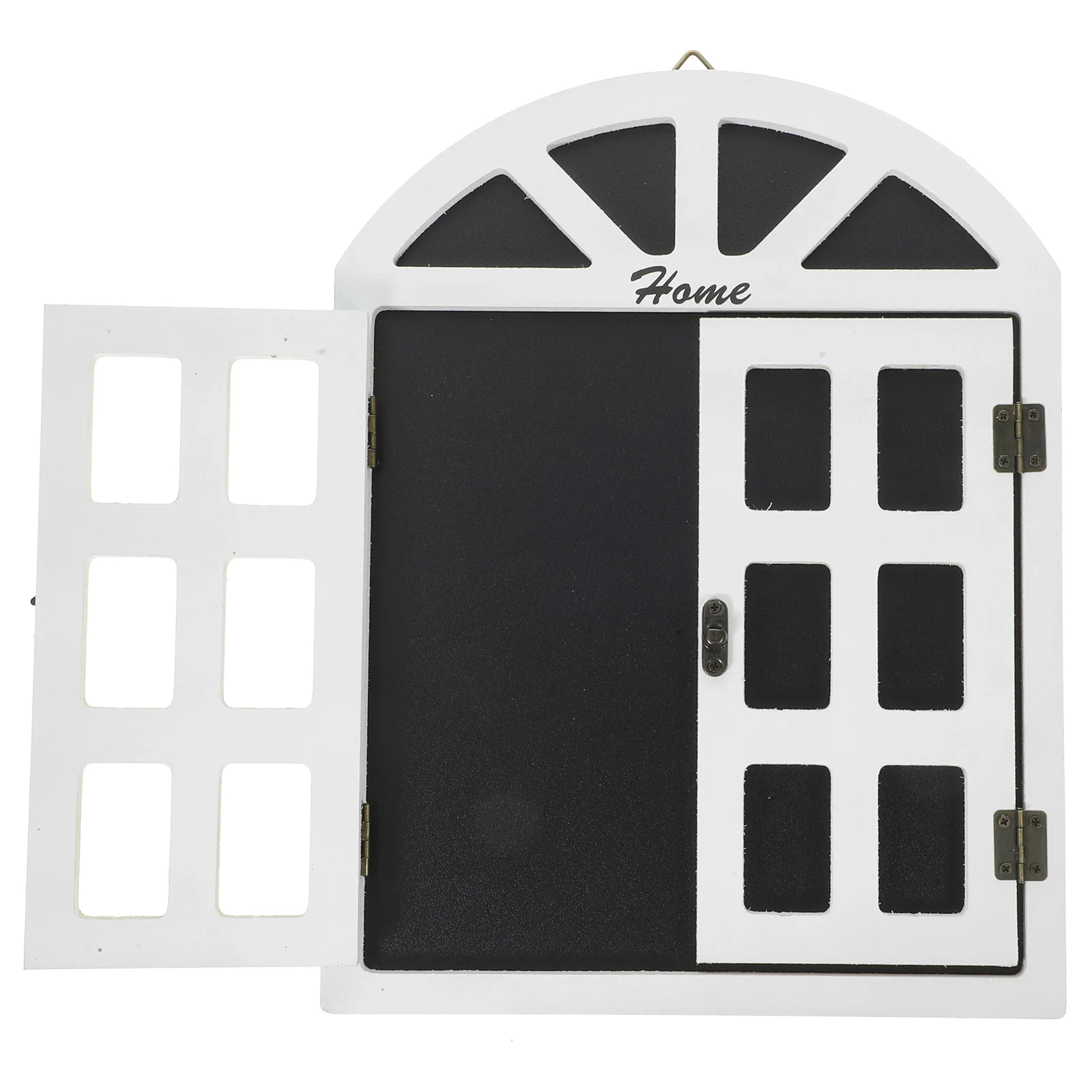 

European Style Wooden Wall Decor Brown Small Chalkboard Hanging Signs Reusable Window View Blackboard for Home Kitchen Garden