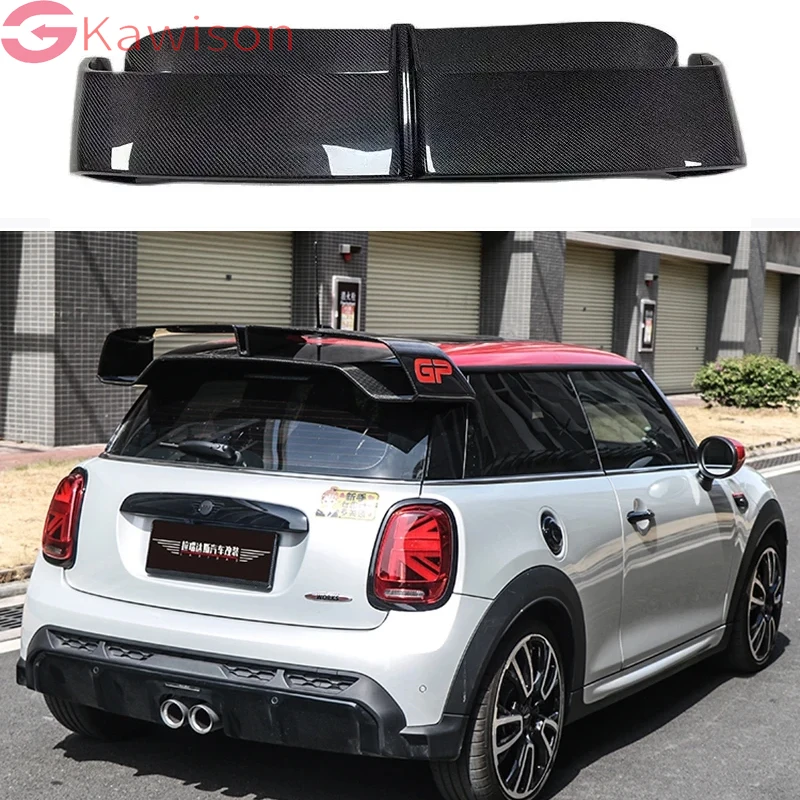 GP Style Carbon Fiber Spoilers For Mini F56 Rear Spoiler Wing with adjustable blade Exterior accessories body kit