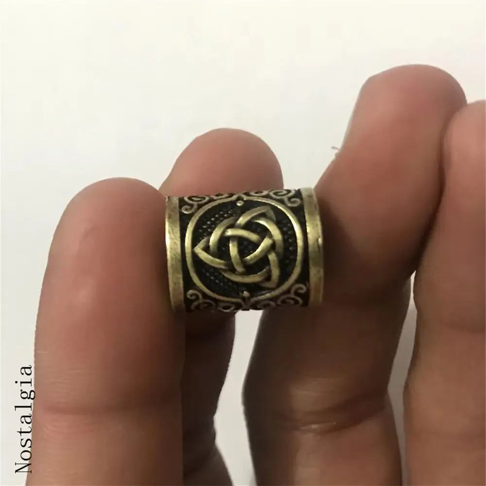 Viking Runes Charms Bead celts knot Beads Handmade DIY Findings Bracelets Pendant Necklace Jewelry