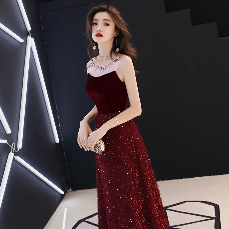 

Red Evening Gown Women's Wedding Dress 2026 New Style Engagement Ceremony Short Size Bridal Dress Korean Style Long Skirt