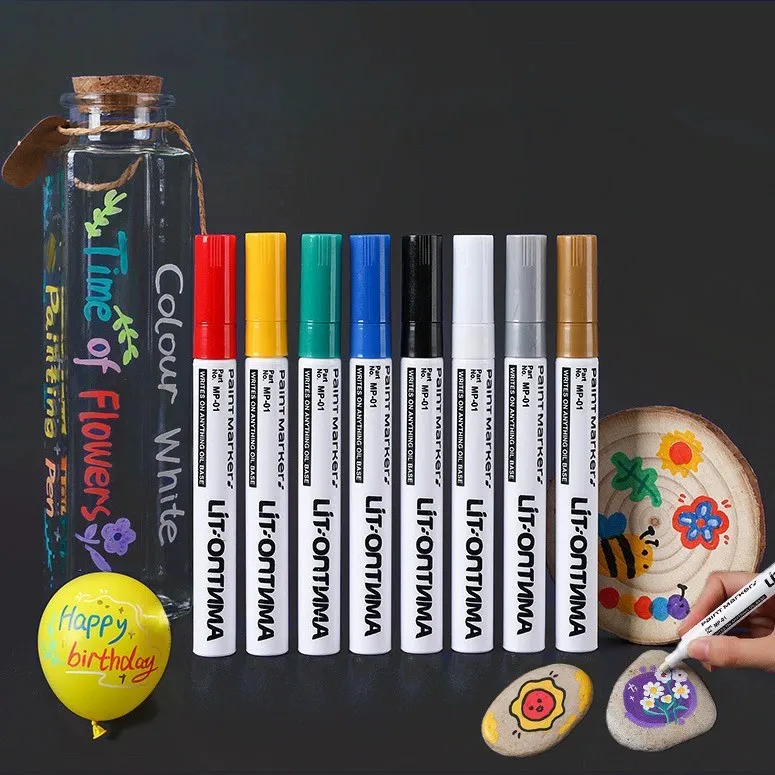 Car Metallic Paint Oil PenMarking PenOil - based Waterproof Paint - mending Marker