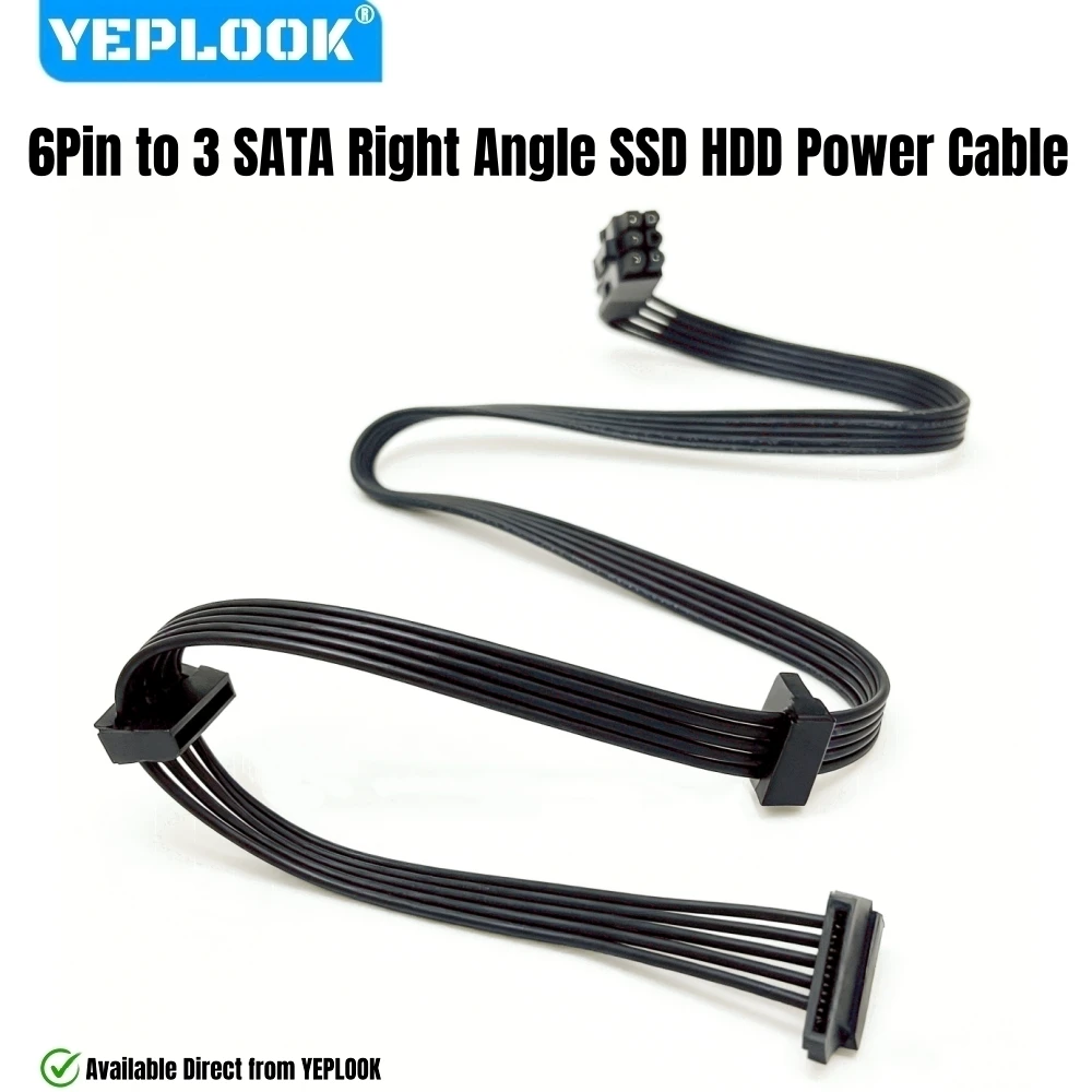 

YEPLOOK 3 SATA Power Cable for SSD HDD Compatible with Corsair CX750, CX650, CX600, CX550, CX500, CX450, CX430 CX Modular Powers