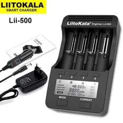 Liitokala Lii-500 Lii-S2 Lii-S4 Lii-C2 LCD NiMH ładowarka do akumulatorów litowych 3,7 V 18650 18350 18500 14500 26650 AA