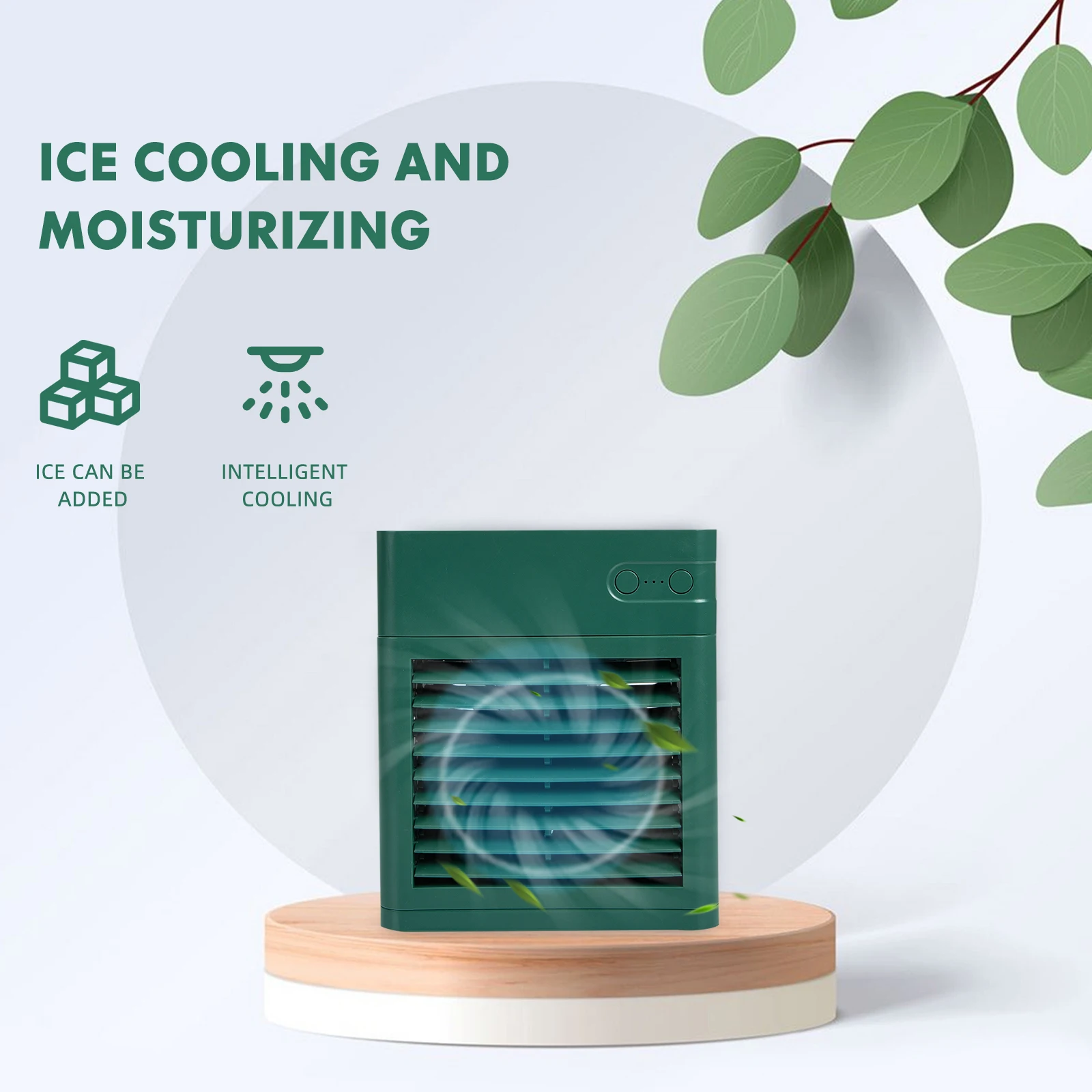 

1 set Portable USB Fan Cooling Air Cooler Mini Plastic Home Office Desktop Tool Large Outlet Timing Function Bedroom Living Room