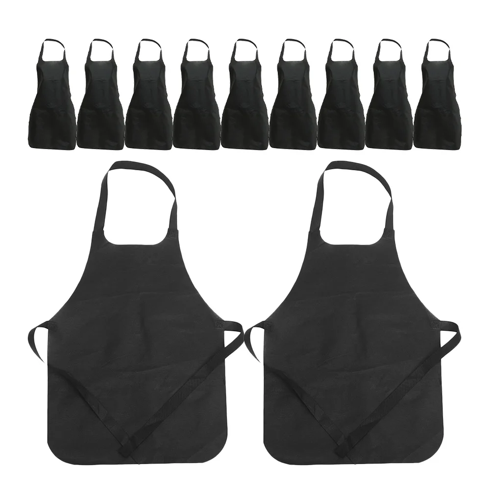 15pcs Disposable Apron Non-Woven Waterproof Oil-Resistant Hot Pot Bbq Picnic Cooking Painting Multi-Use Lightweight Aprons For