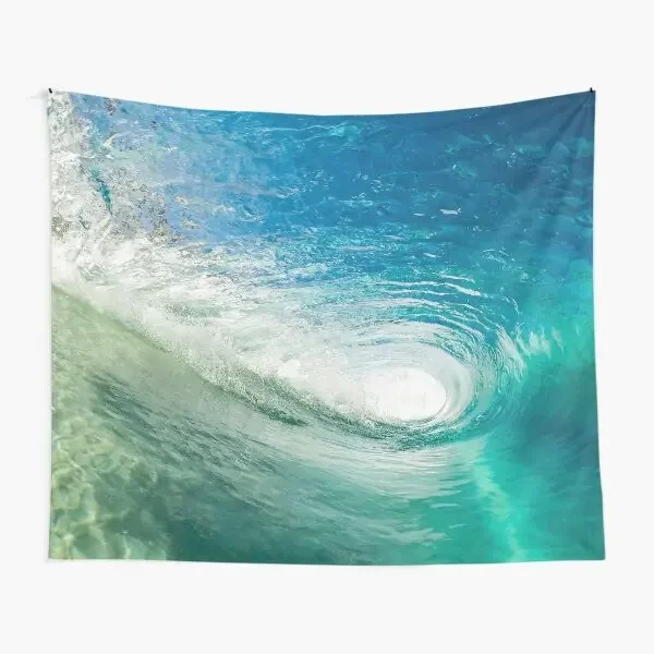

Wave Mandala Inside The Barrel Tapestry Wall Living Bedspread Blanket Decoration Art Printed Bedroom Towel Beautiful Hanging
