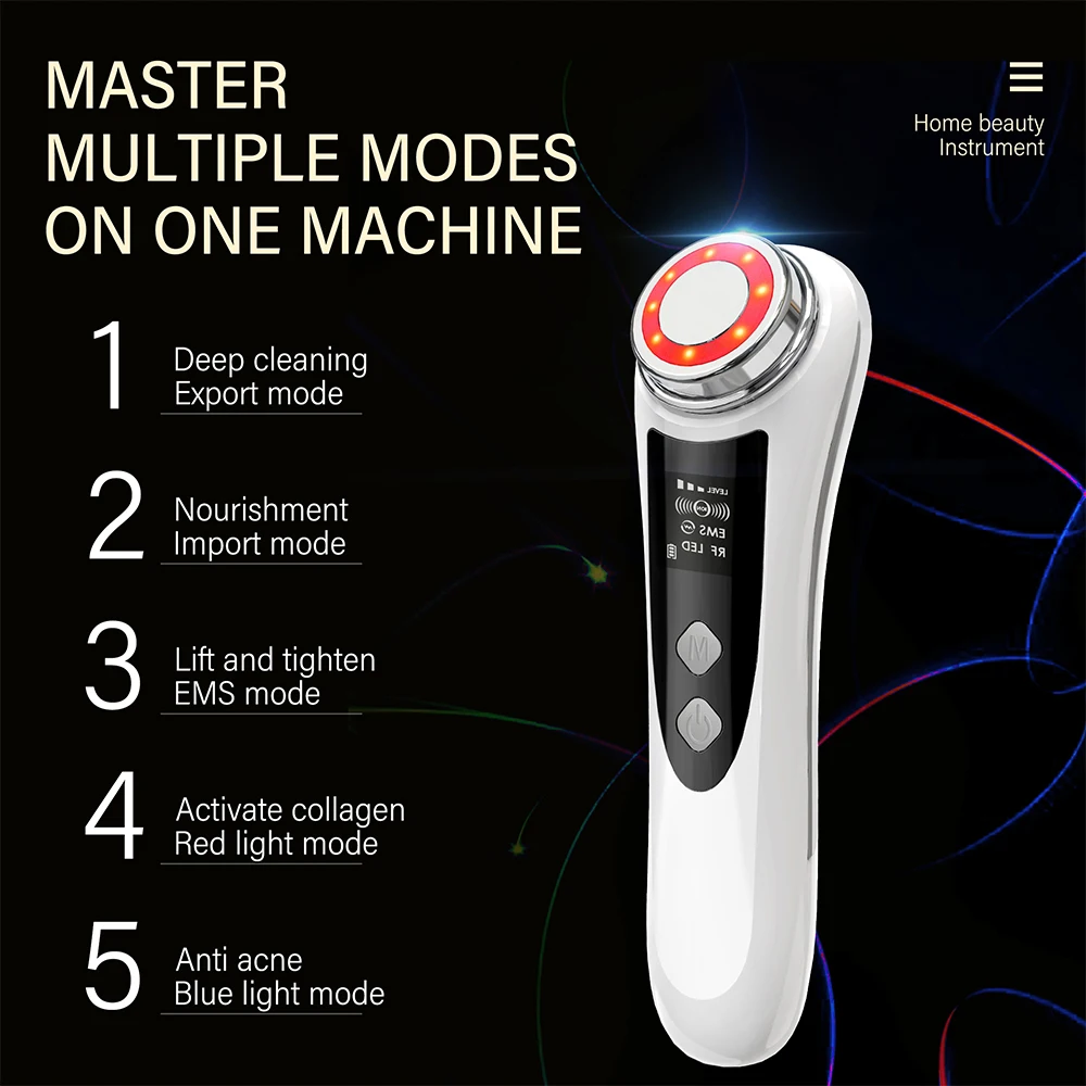 Radio Frequency Skin Tightening Multifunctional Facial Lifting Machine Electric Face Massagers Device Tighten Wrinkle Removal