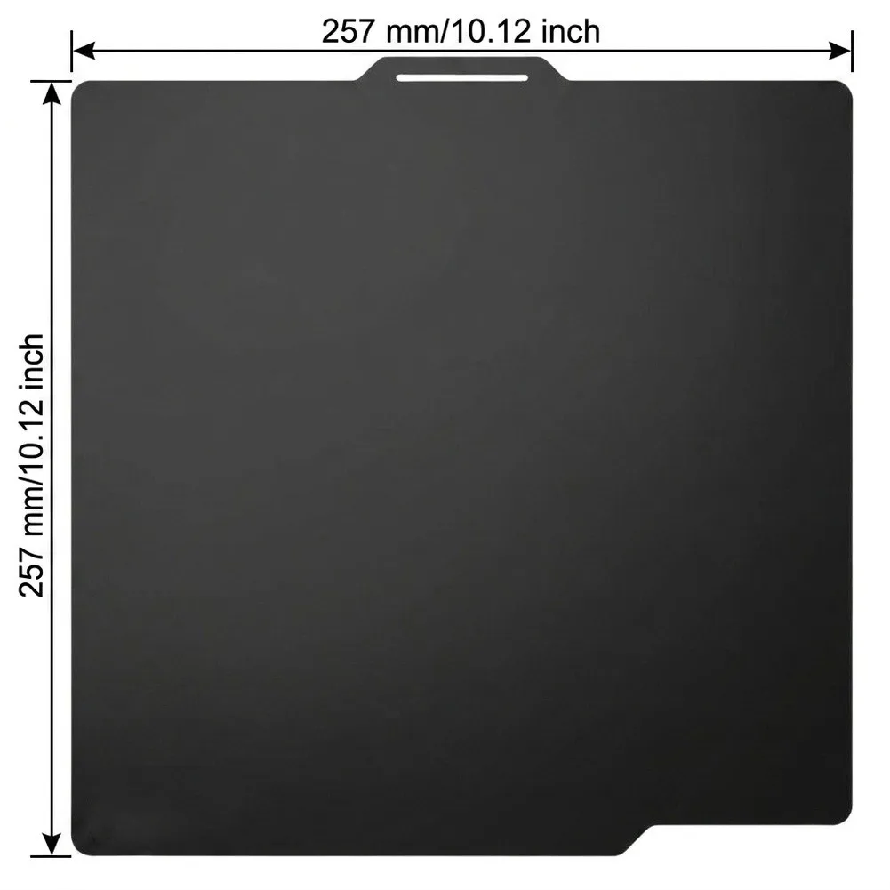 257x257mm Double Sided For Pei Build Plate Smooth Textured Spring Steel Sheet For BambuLab A1 X1 P1P P1S X1C For 3D Printer