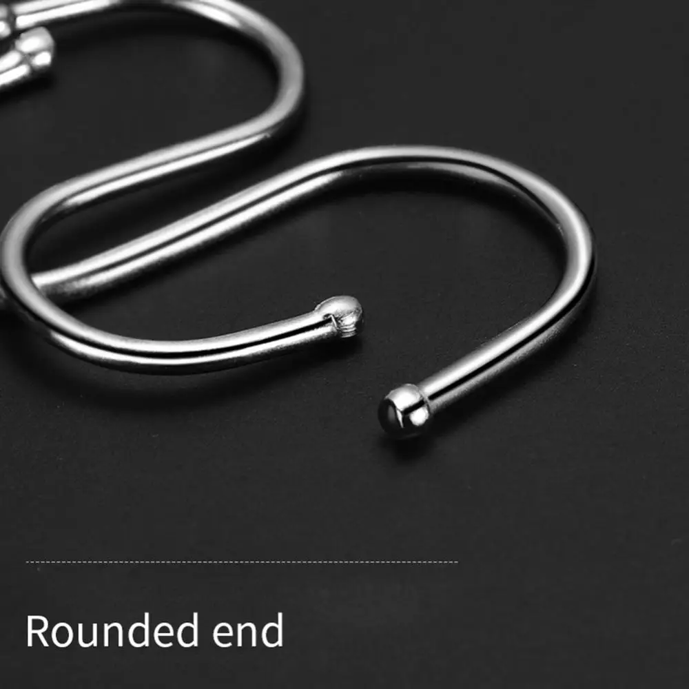 Shaped Hooks Clasp Stainless Steel Railing S Hanging Storage Hook For Home Kitchen Bathroom Organizer Holder Tools